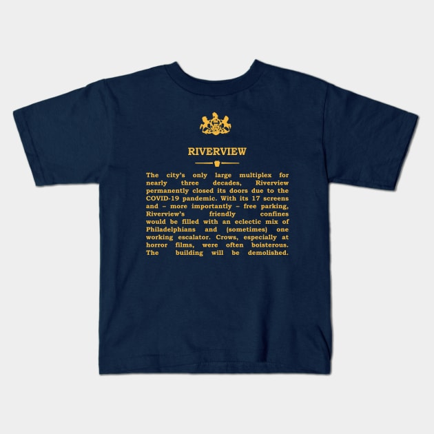 Real Historical Philadelphia - Riverview Kids T-Shirt by OptionaliTEES